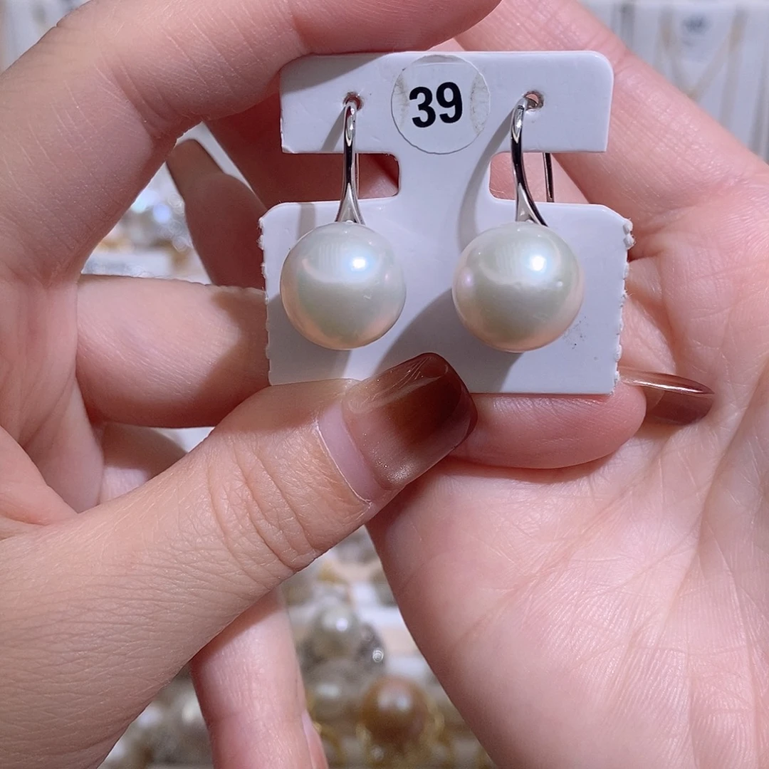 淡水珍珠未镶嵌耳饰w13