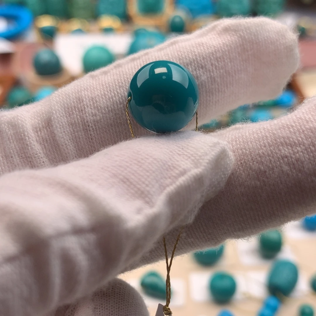 绿松石未镶嵌发饰12.5mm