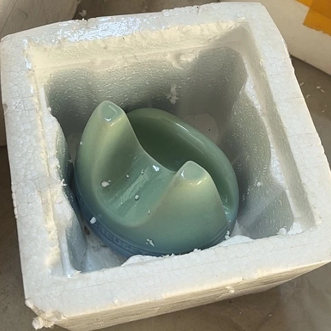 微瑕，不能明火，锅盖架青羽