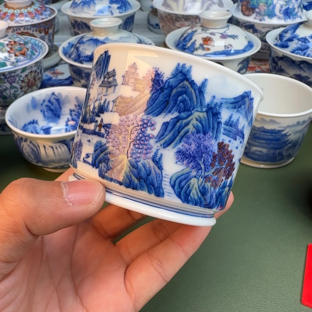 纯手工纯手绘茶具石头201