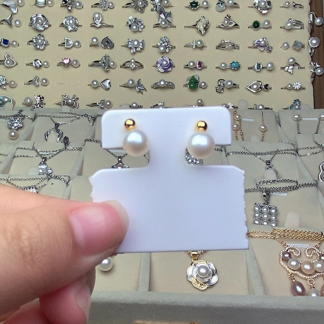 淡水珍珠耳饰银S925镶嵌