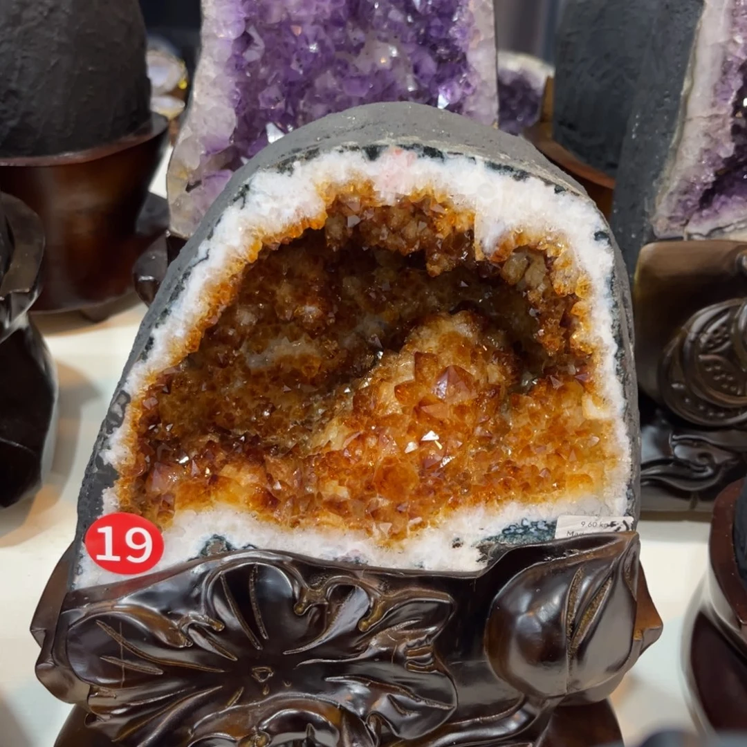 未镶嵌摆件紫晶水晶