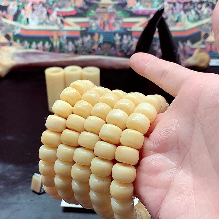 把件驼骨驼牙手链