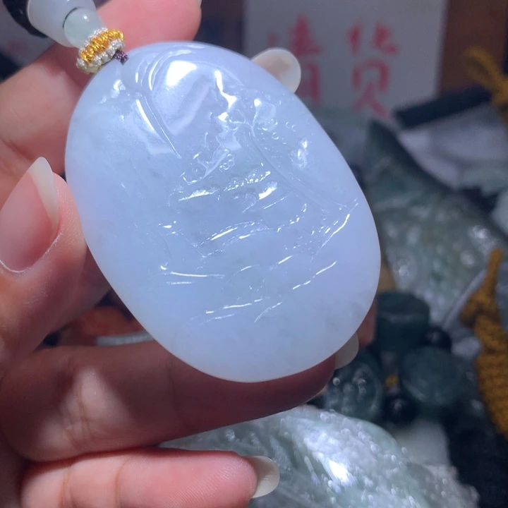 颈饰未镶嵌翡翠保真天然A货翡翠