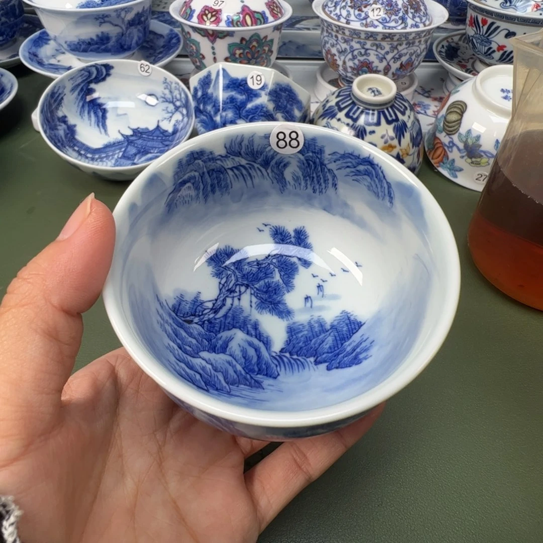 陶瓷景德镇纯手工纯手绘茶具木木88