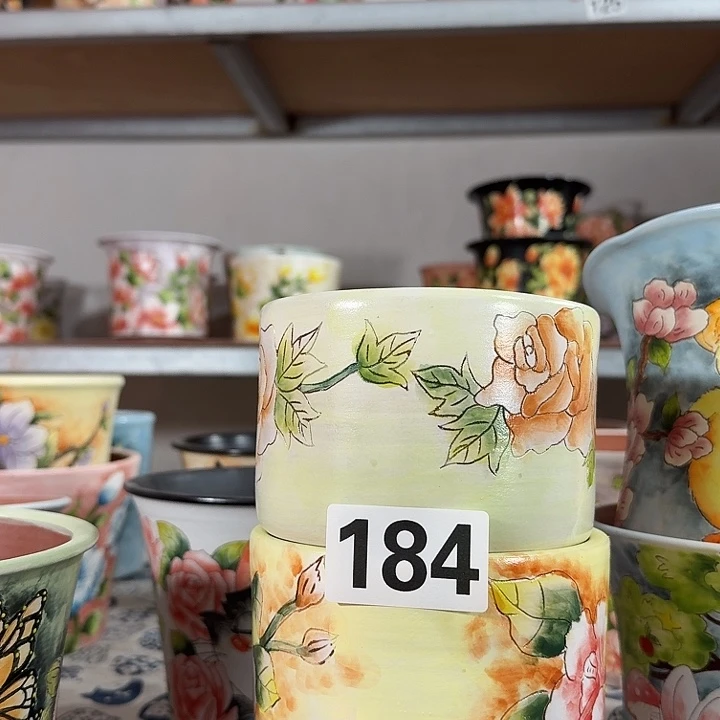 景德镇手绘多肉花盆