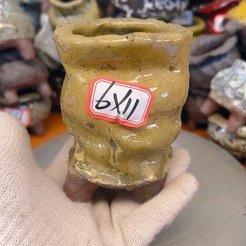 粗陶花盆手工花盆制作就这样