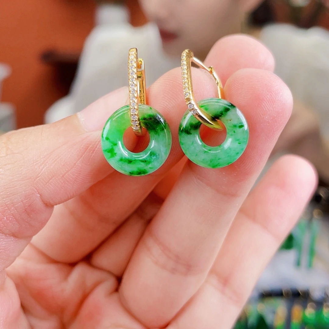 未镶嵌翡翠耳饰饰品