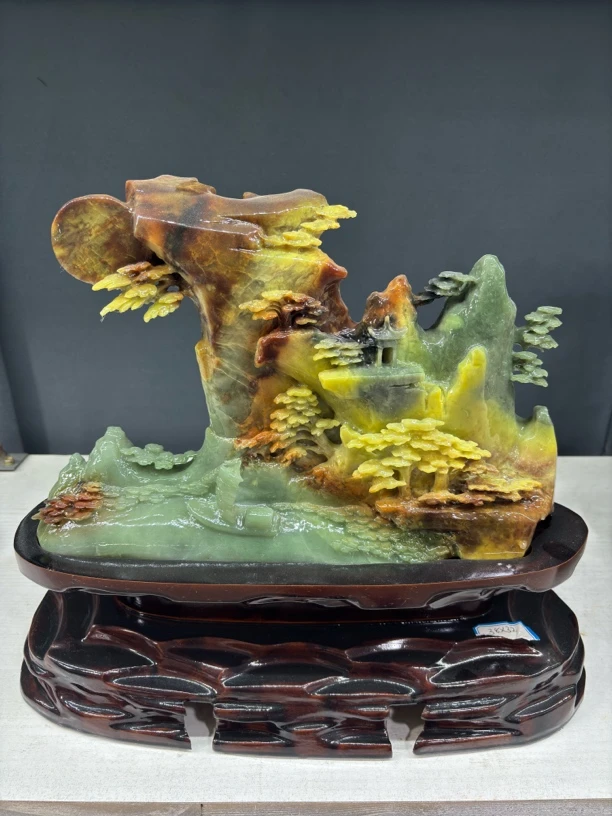 书房酒店玉石摆件家居装