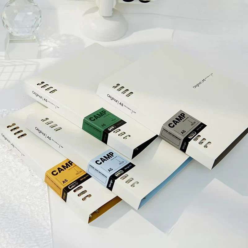 65146   文谷 A5-60张不硌手铁夹活页本