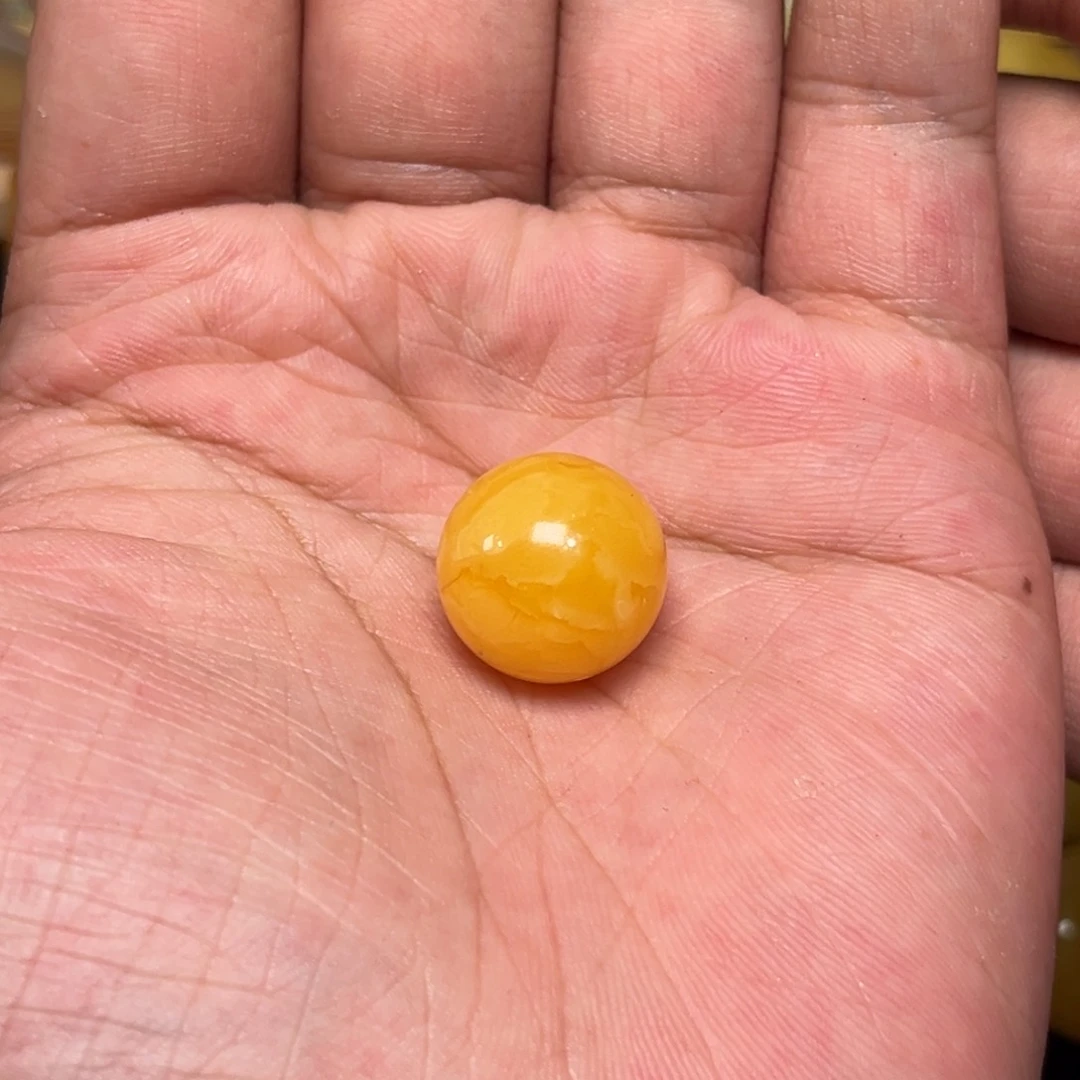 未镶嵌琥珀裸石蜜蜡焦皮料17.7毫米