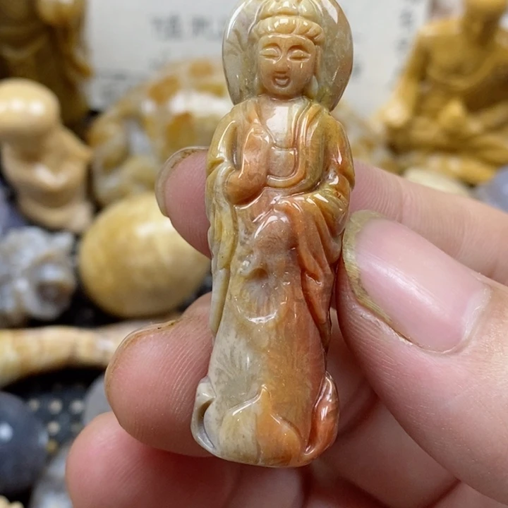 颈饰未镶嵌硅化珊瑚（珊瑚玉）