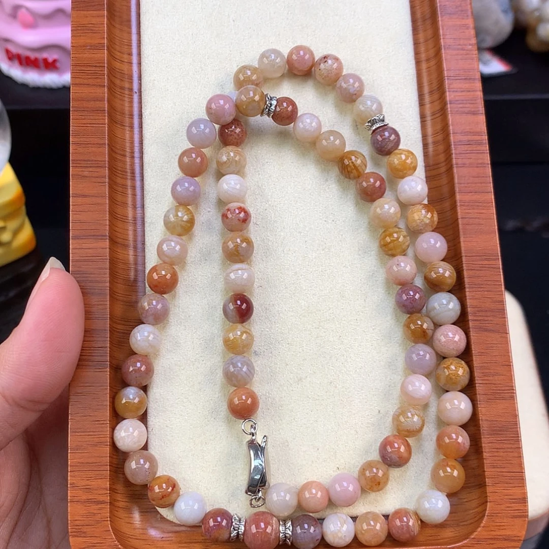 【闪购商品】颈饰未镶嵌硅化珊瑚（珊瑚玉）73号毛衣链卡7+