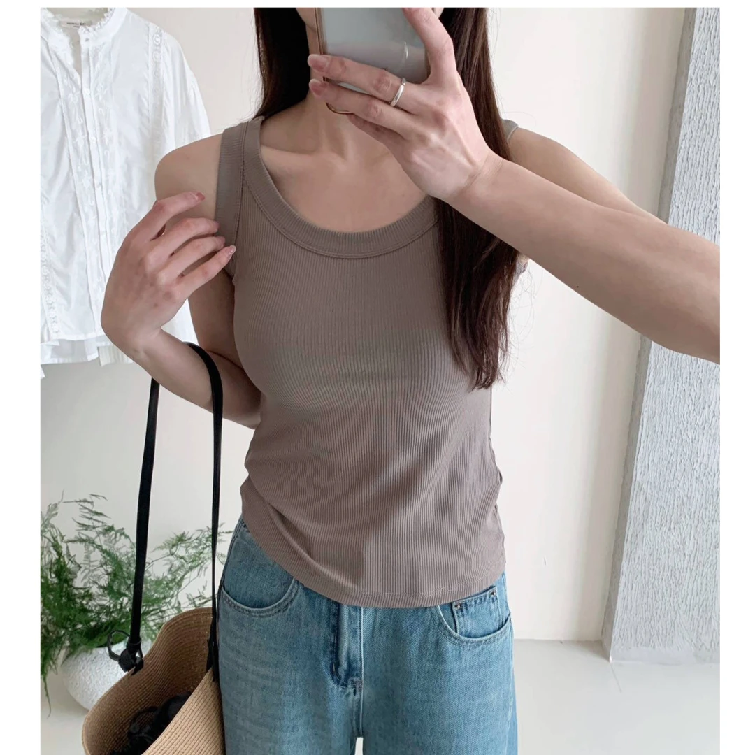 Y.M |  福利背心！！弹力螺纹 夏日多巴胺配色 休闲百搭款背心987