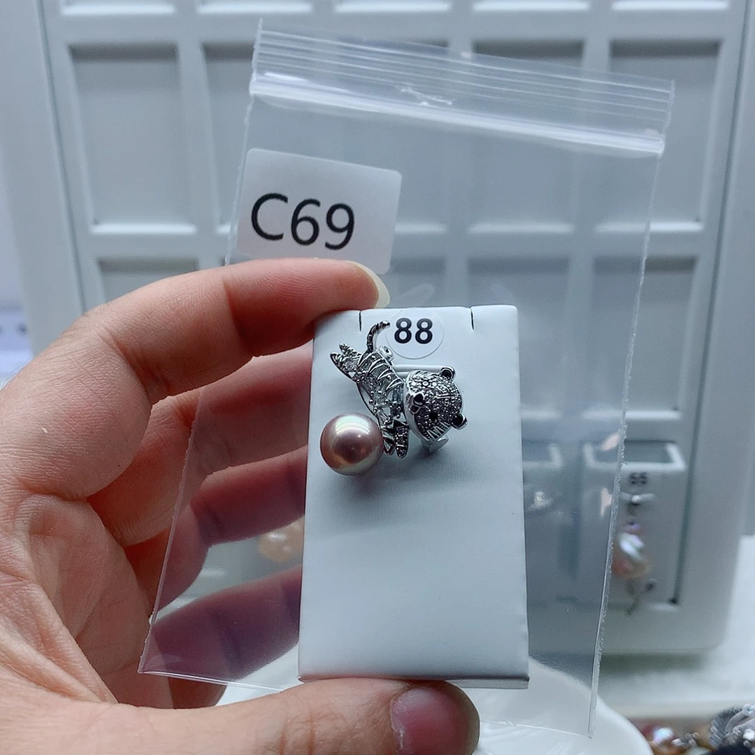 冰***冰淡水珍珠合金吊坠(不含链)