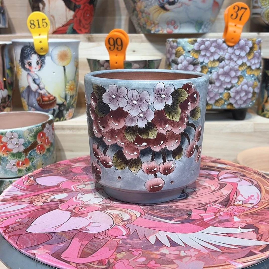紫砂花盆手工花盆默认微瑕11/12