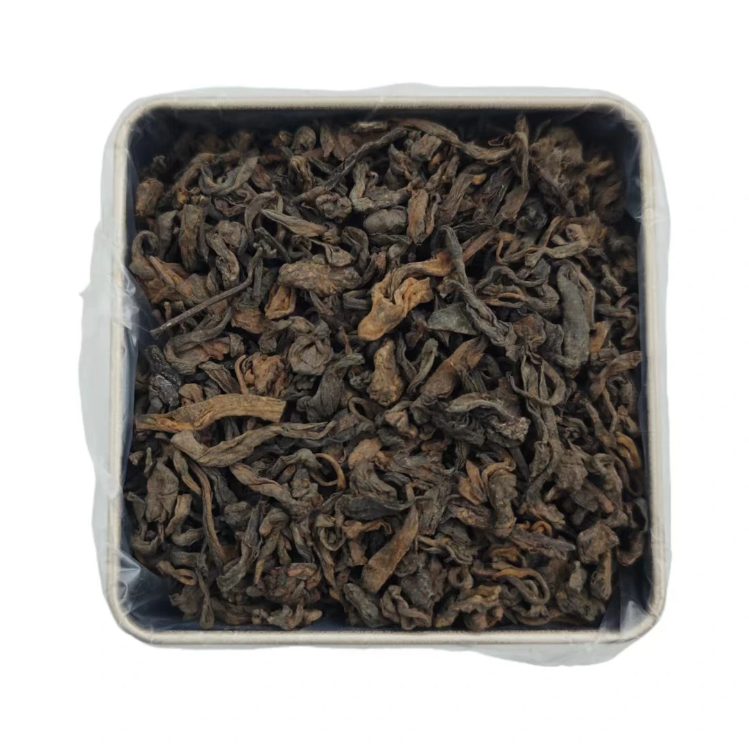 澜沧茶厂 2016年 邦崴早春 枣香熟茶散料  普洱茶100克/罐