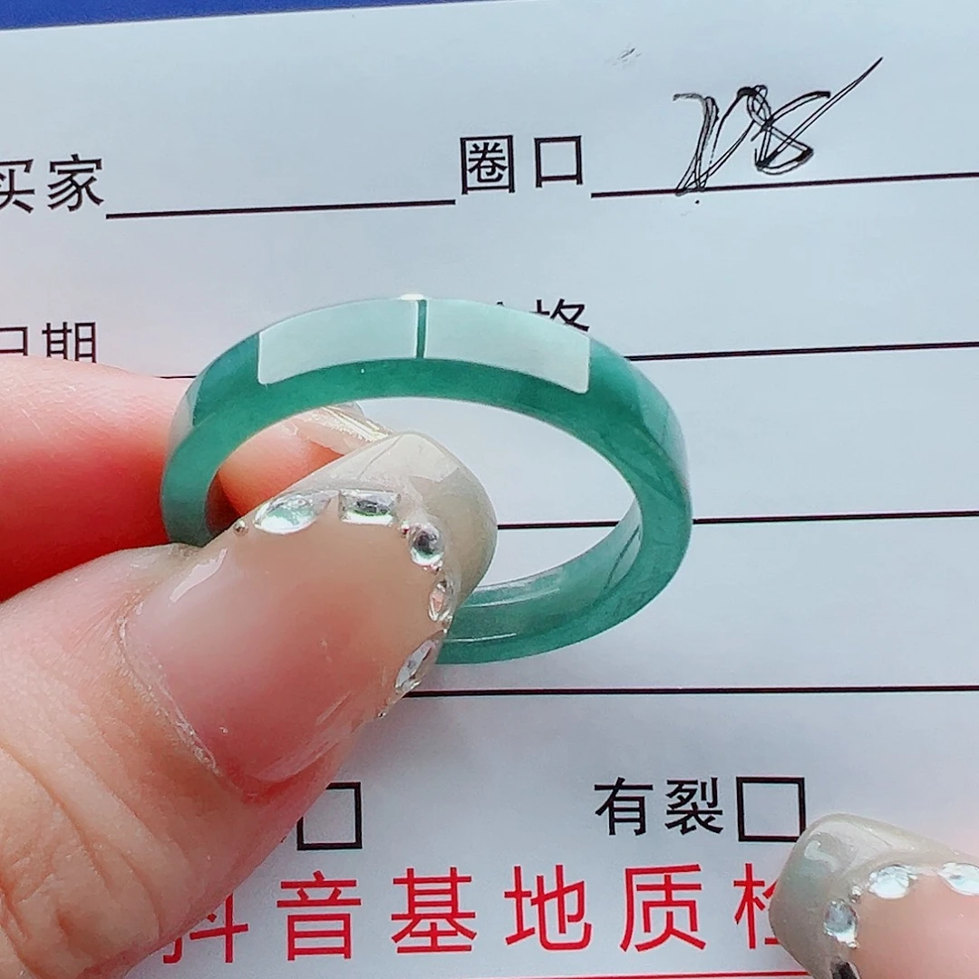 未镶嵌戒指翡翠比****人我
