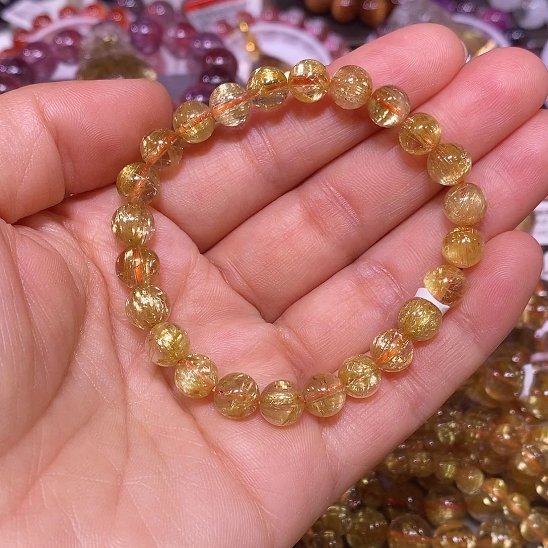 未镶嵌手链水晶金钛晶7.8