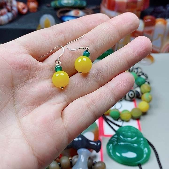 未镶嵌吊坠(不含链)玛瑙/玉髓伊*