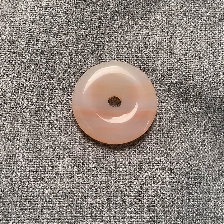 玛瑙/玉髓吊坠(不含链)未镶嵌天然玛瑙平安扣直径32mm