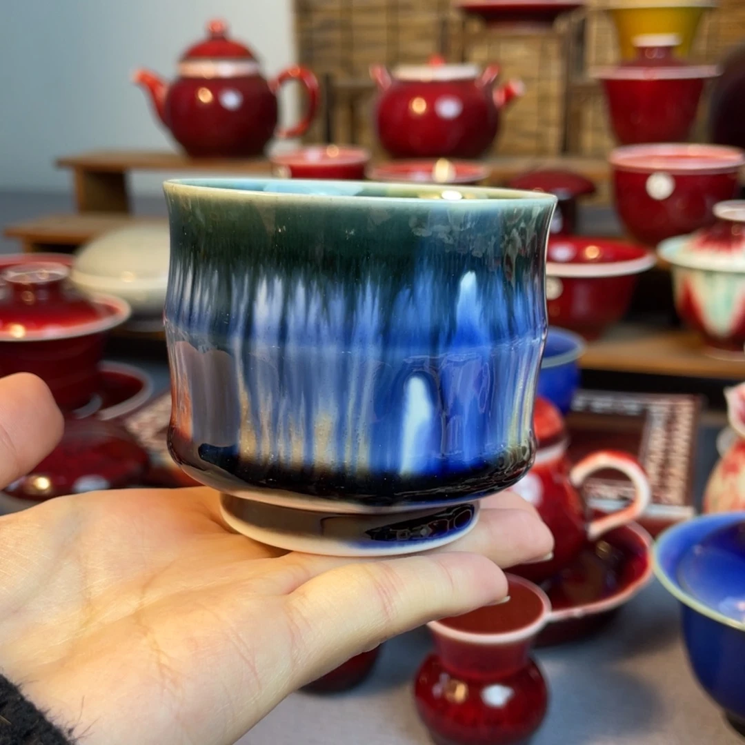 景德镇原矿陶瓷 竹节杯