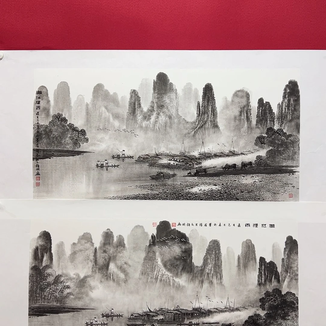 源***头国画莫桂明三尺整作品