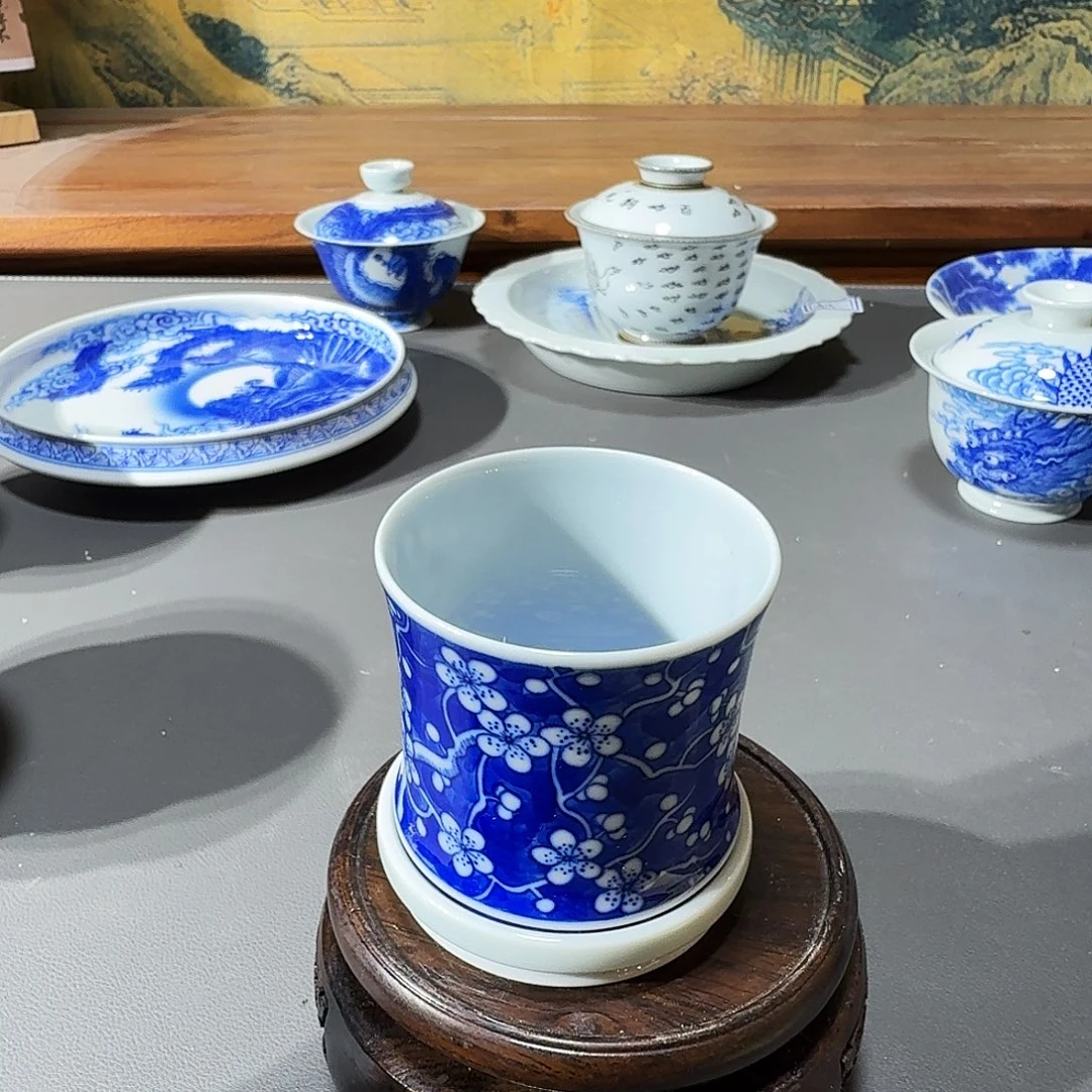 泥塑主人杯手工手绘