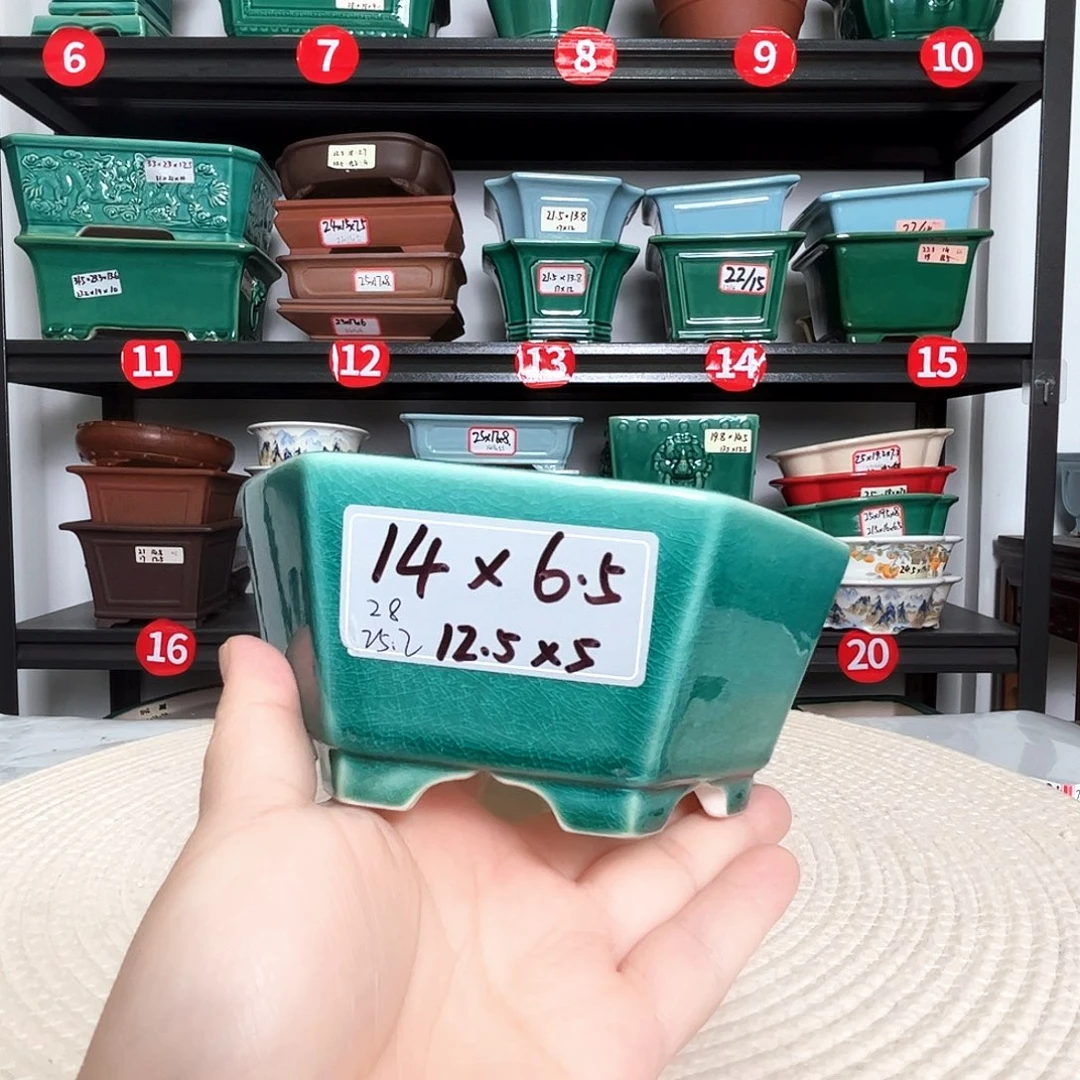 宜兴紫砂花盆直播间