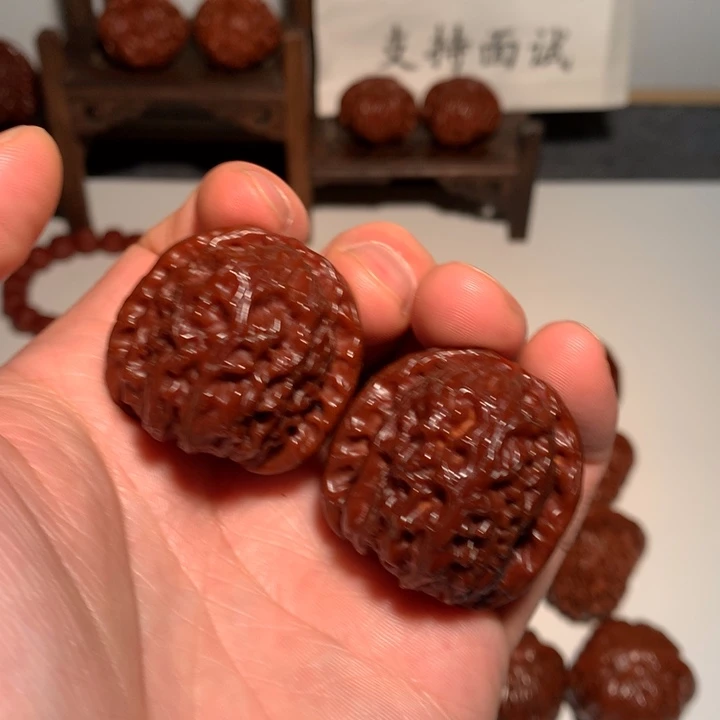 桃核吊坠白狮子2WCH#00#