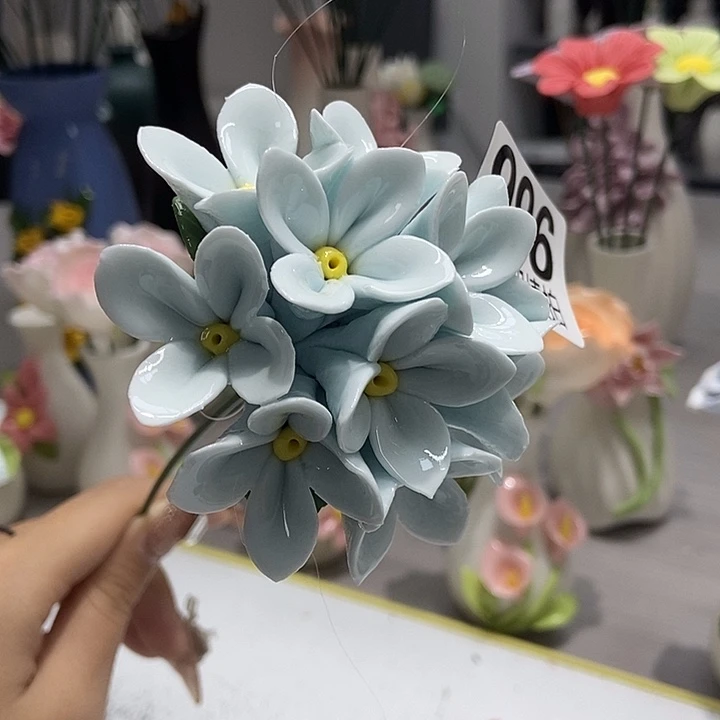 陶瓷纯手工捏花设计