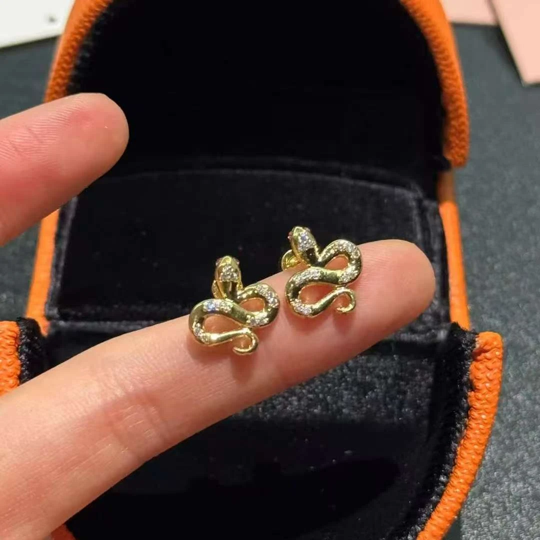 合金耳饰  BIBI【金色小蛇】耳钉EH091