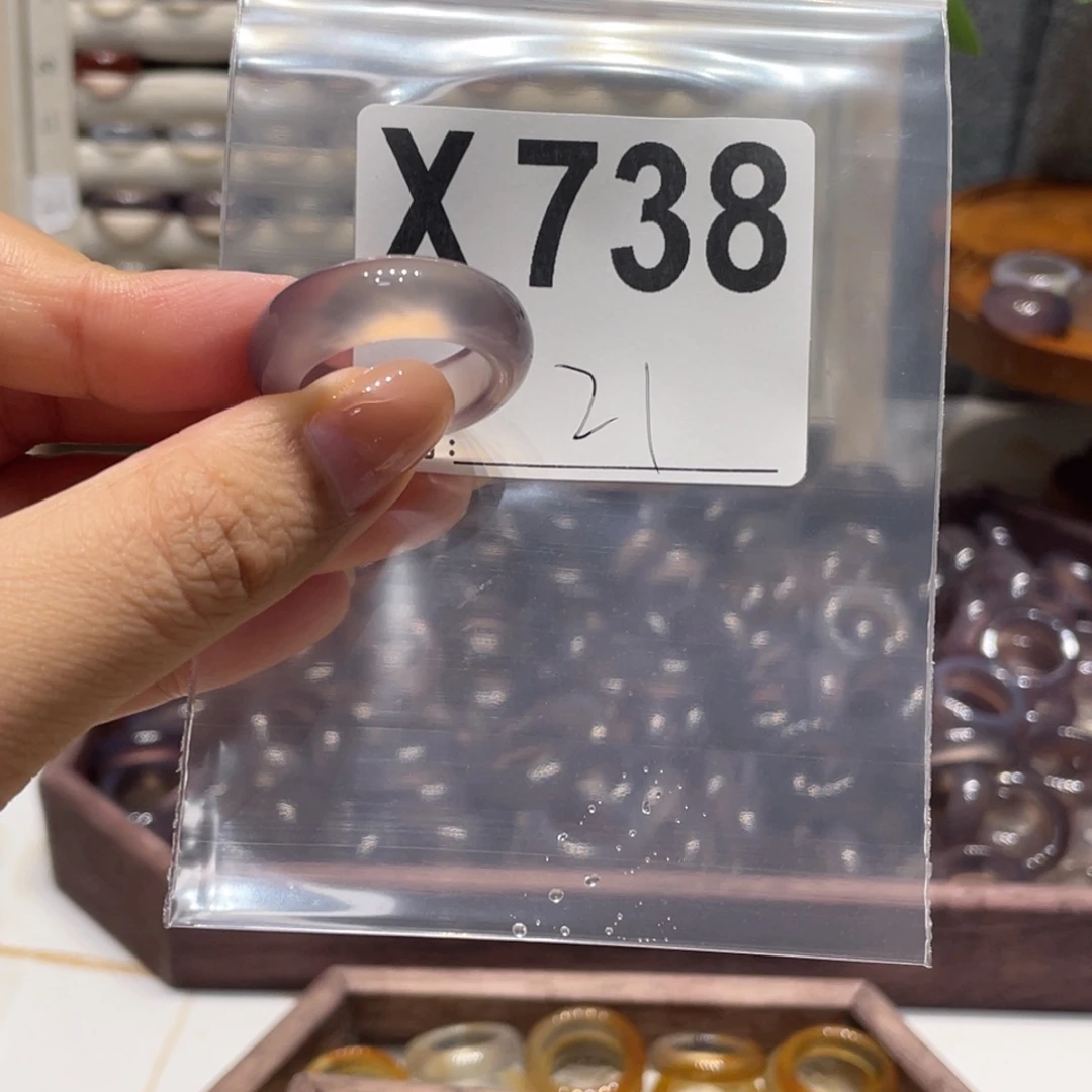 玛瑙/玉髓未镶嵌戒指738
