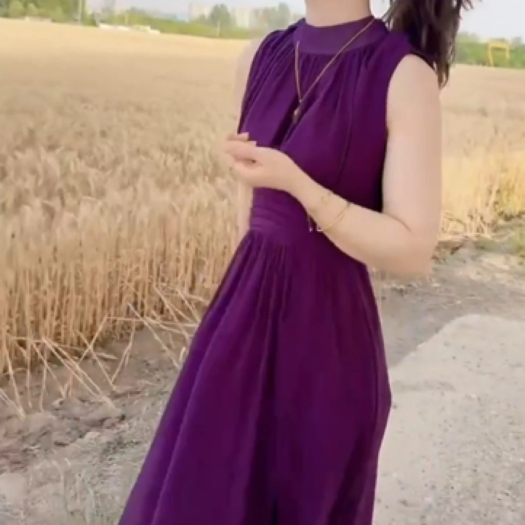 新款时尚休闲简约大气气质中长款女装1