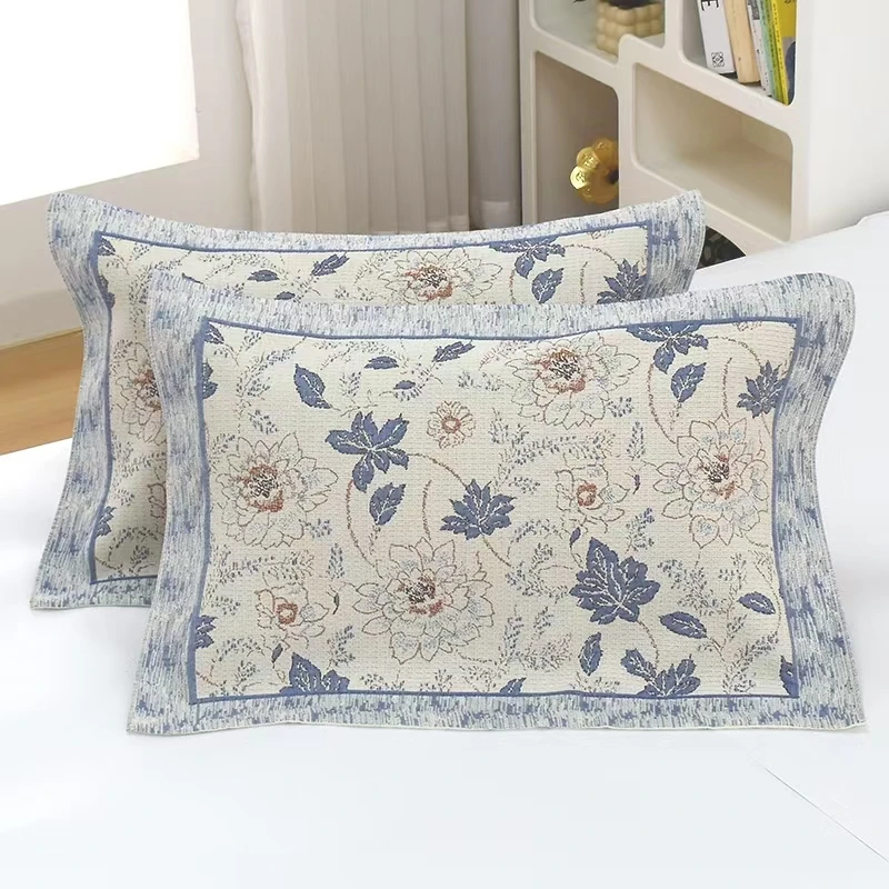 【不拍后悔】枕巾-青禾52*78一对装多层纱布工艺汉麻通用柔软枕巾