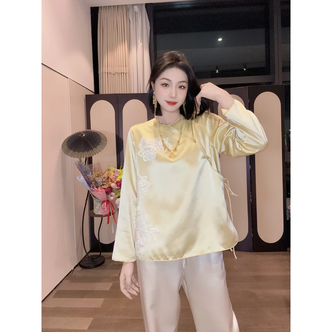 【生如夏花】深圳原创设计新中式时尚休闲百搭长袖套装