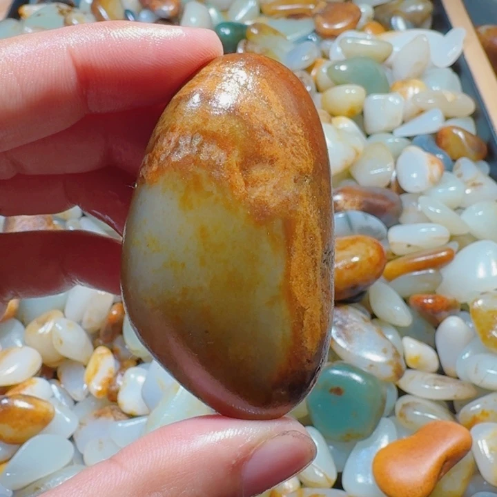 和田玉未镶嵌挂件58.7克