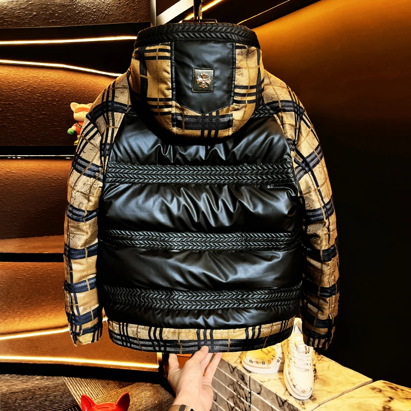 L51【25740】高奢男90白鸭绒2025冬季新款潮时尚厚款羽绒服保暖外套