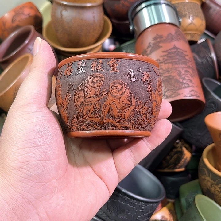 茶杯紫砂全手工紫砂主人杯