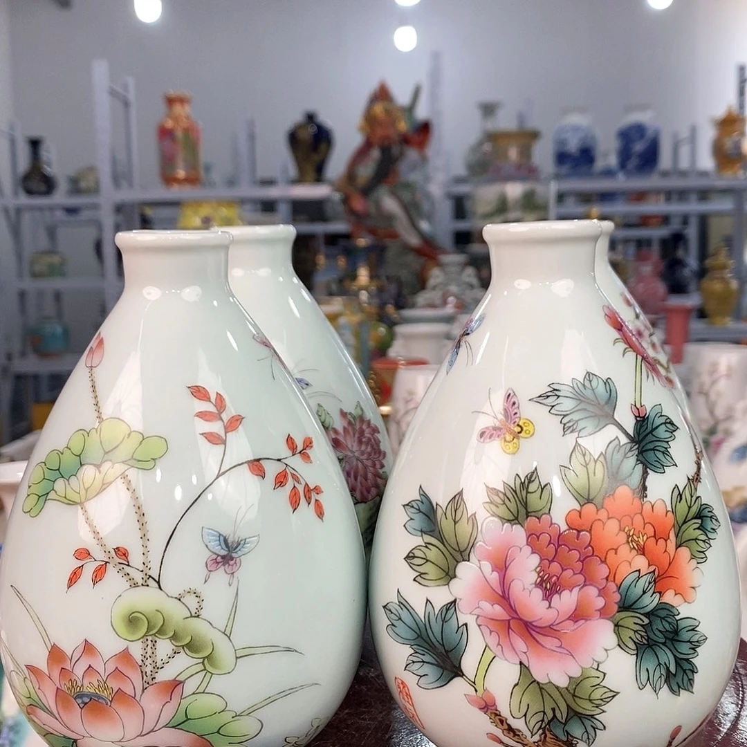 摆件景德镇陶瓷花瓶摆件