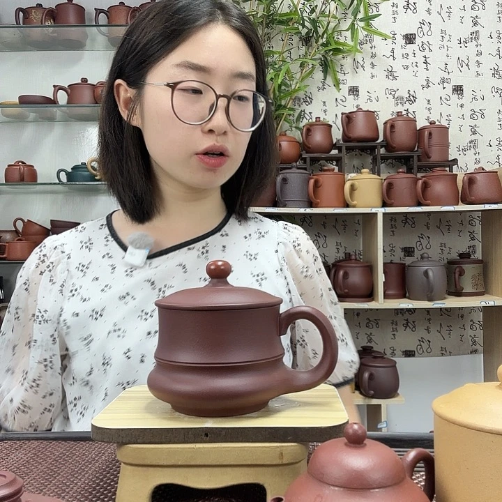 茶杯紫砂原矿鸿运当头办公杯没礼盒微瑕450CC左右