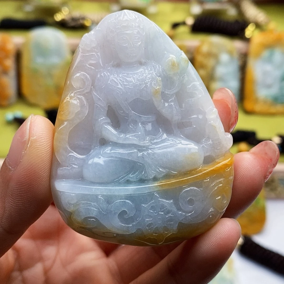 颈饰未镶嵌翡翠翡翠A货一物一证