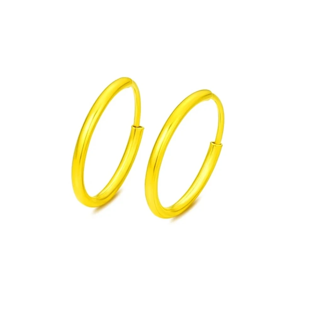 【思思专享】 足金999 素圈耳环 BP 5144