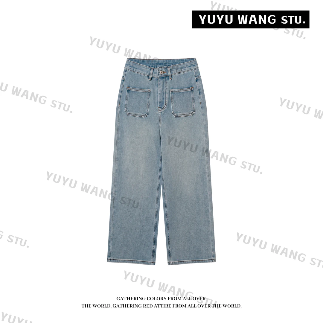 YUYU WANG【釉蓝】早春私服升级款水洗牛仔裤 RBZ2SC320