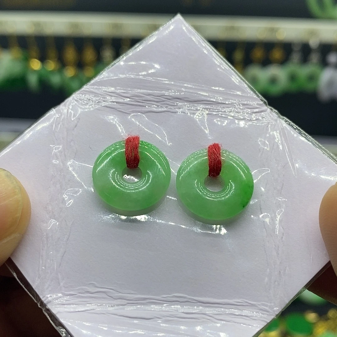 翡翠未镶嵌耳饰耳饰