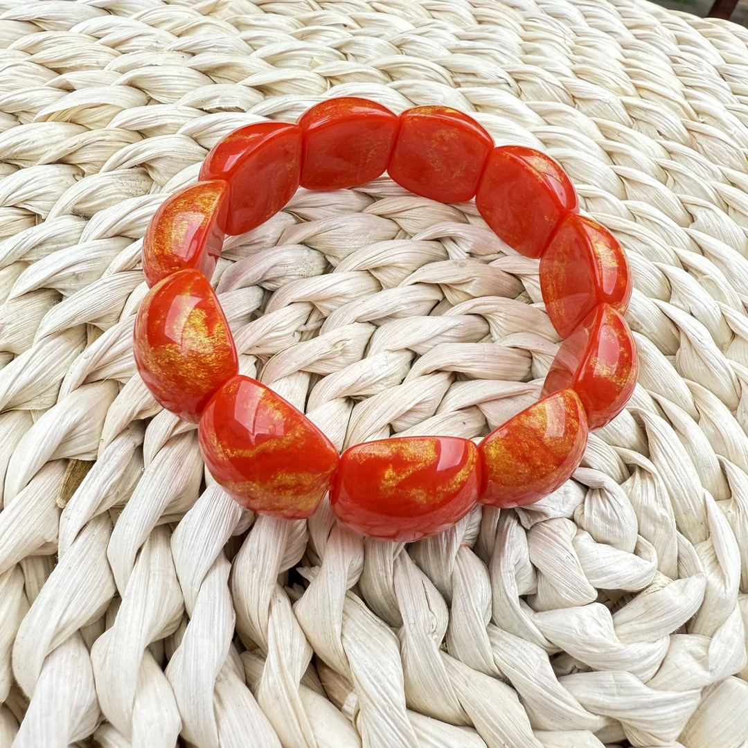 【正品血灵芝】 血灵芝19mm*13mm高端手工DIY弧形 A13