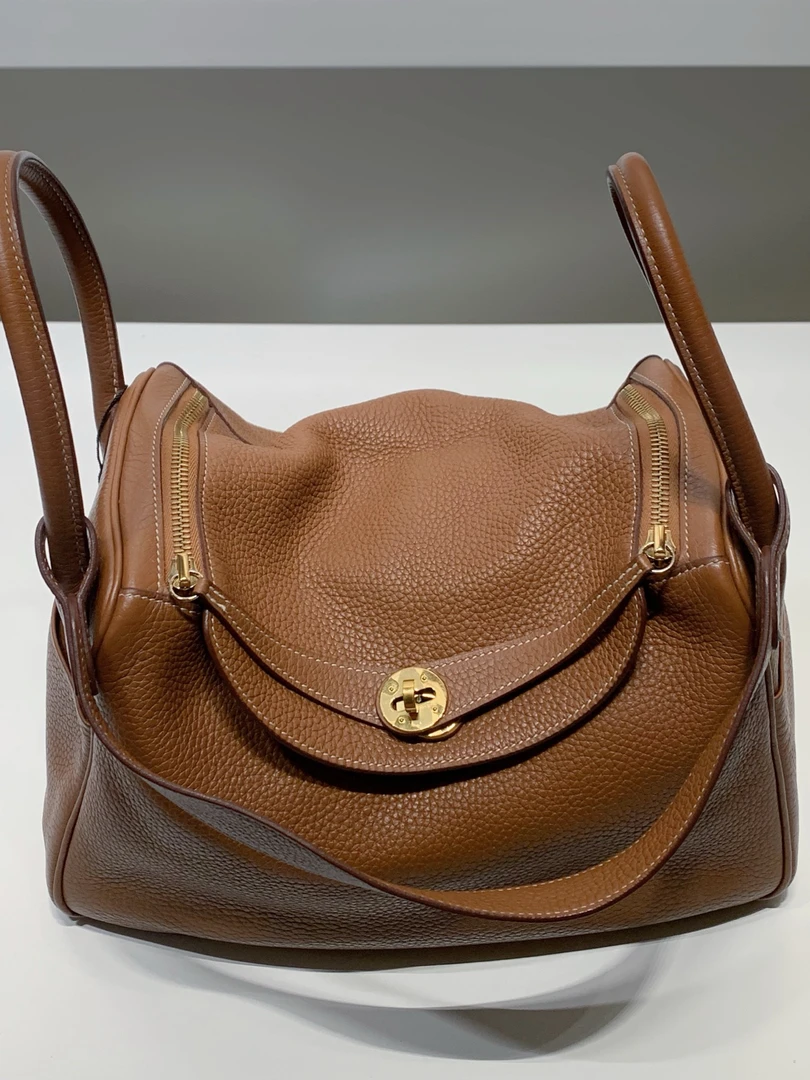 99新 Hermes/爱马仕 HIHI/ 金棕lindy30 C刻 /11842759