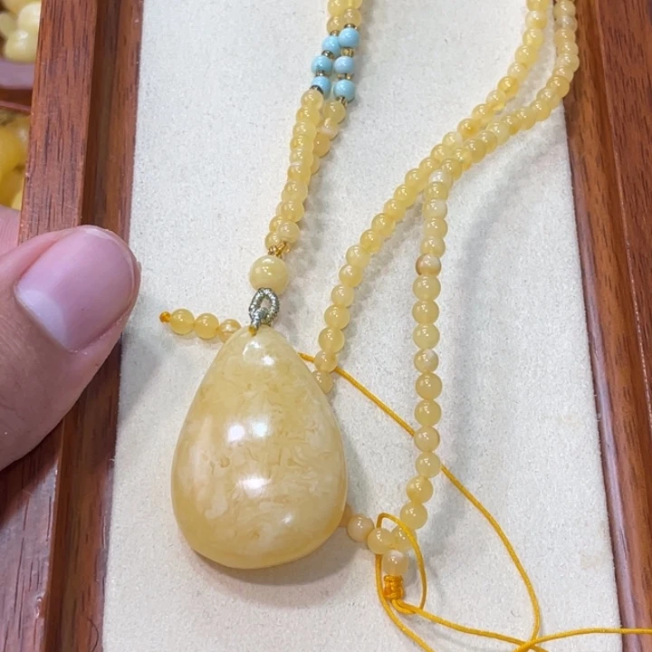 蜜蜡手链未镶嵌大*炸蜜蜡