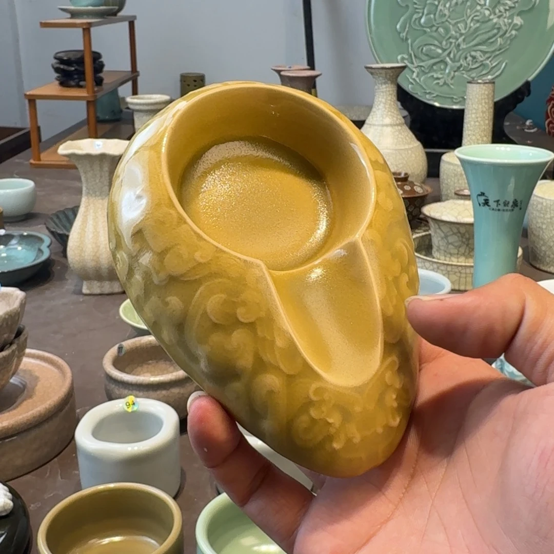 龙泉青瓷茶具微瑕