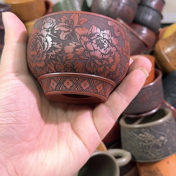 茶杯紫砂全手工紫砂主人杯